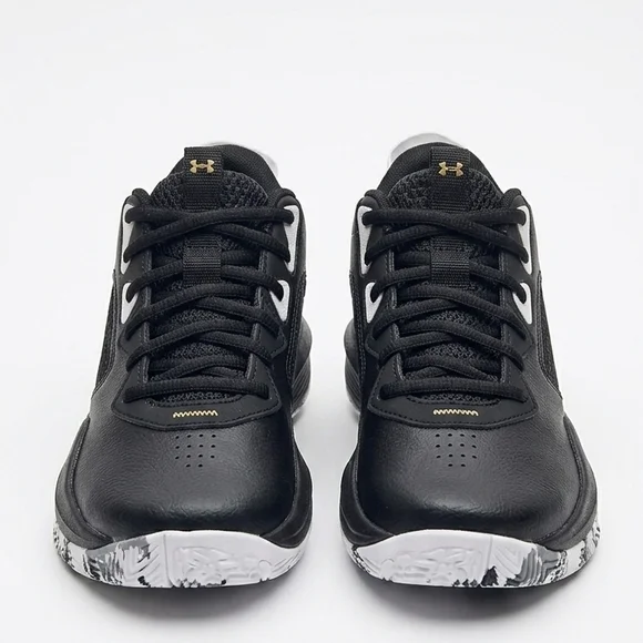 Under Armour UA Jet Basketball Shoes Black White Gold - Picture 1 of 7